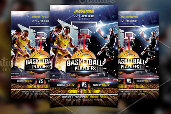 Basketball Madness Flyer in Flyer Templates - product preview 1