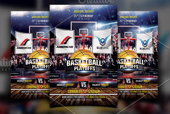 Basketball Madness Flyer in Flyer Templates - product preview 3