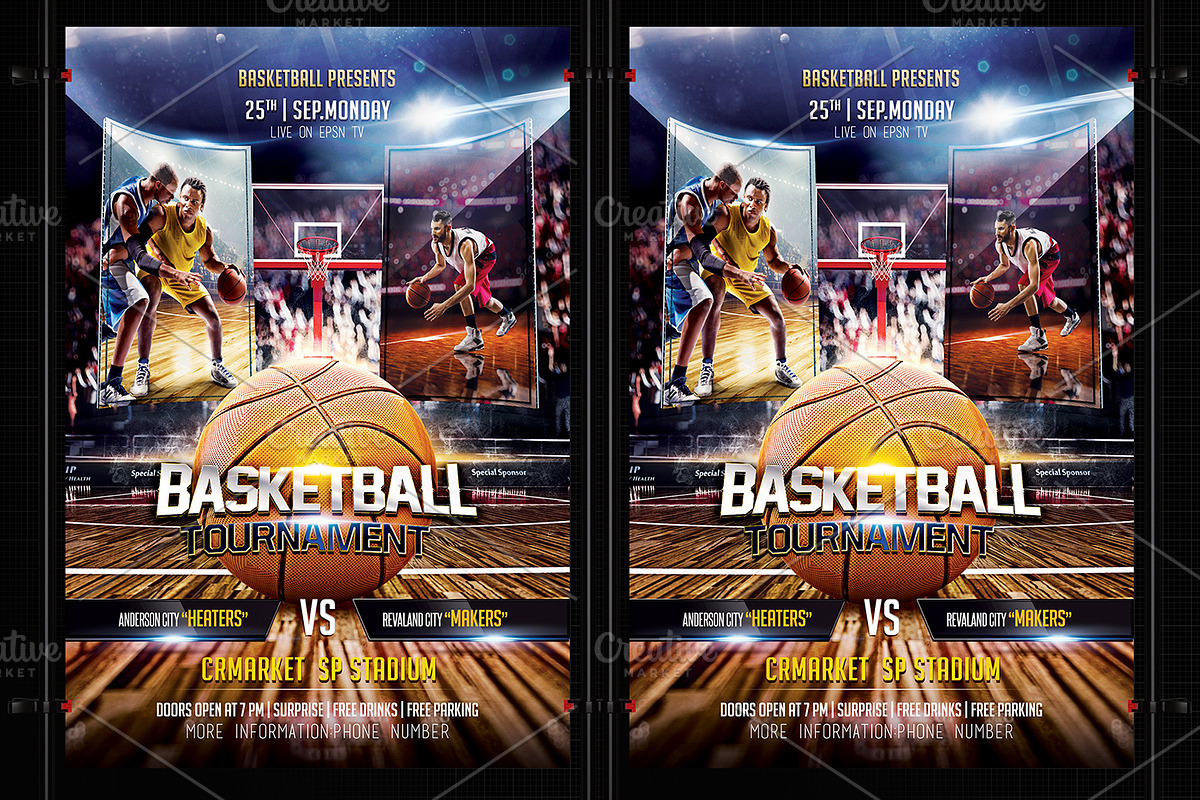 Basketball Flyer Template in Flyer Templates - product preview 8