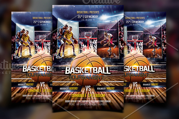 Basketball Flyer Template in Flyer Templates - product preview 1