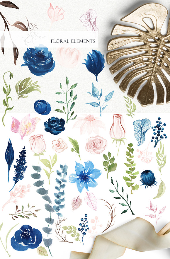 Rustle- Winter Watercolor Collection in Objects - product preview 6