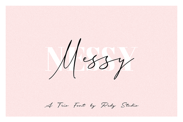 3 FONT | Messy Nessy
