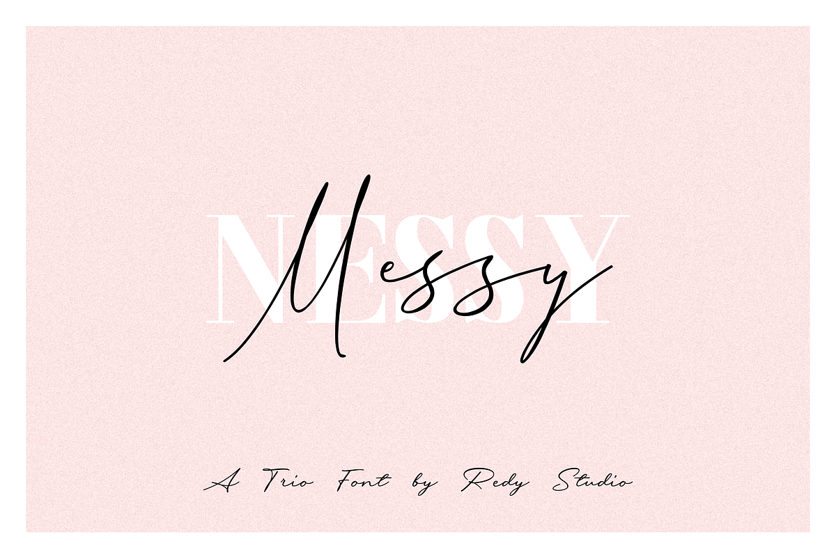 3 FONT | Messy Nessy in Serif Fonts - product preview 8