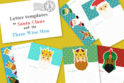 Christmas letter templates pack