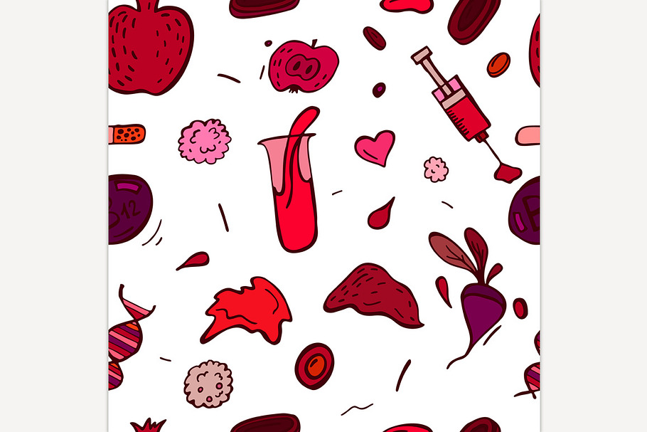 Anemia seamless pattern in Patterns - product preview 8
