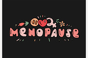 Menopause Lettering Image