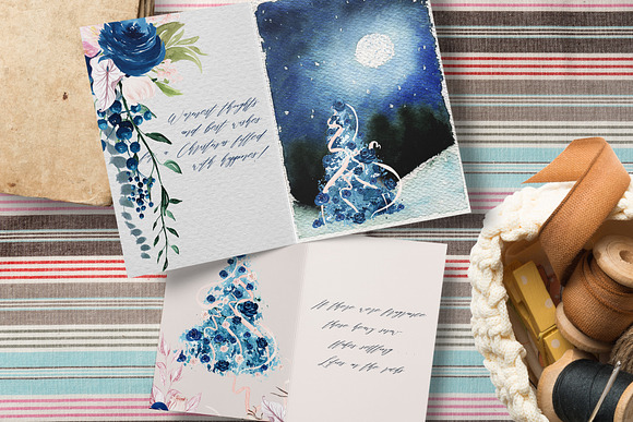 Rustle- Winter Watercolor Collection in Objects - product preview 15