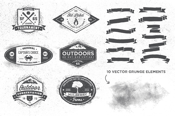 Distressed Vintage Logo Maker in Objects - product preview 2