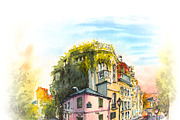 Pink house, Montmartre, Paris