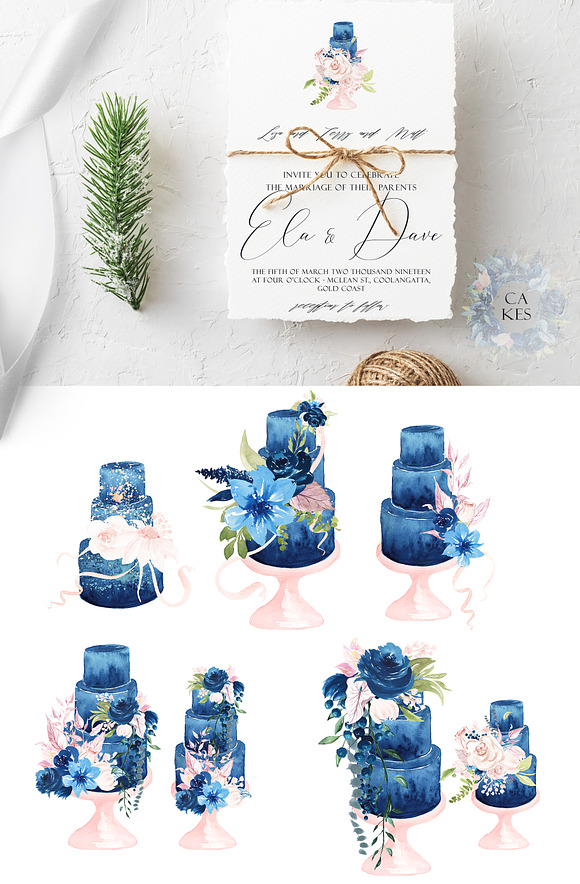 Rustle- Winter Watercolor Collection in Objects - product preview 22