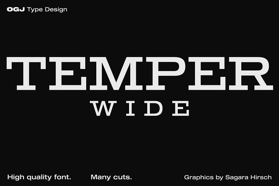 Temper Wide in Slab Serif Fonts - product preview 8