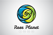 Rose Planet Logo Template