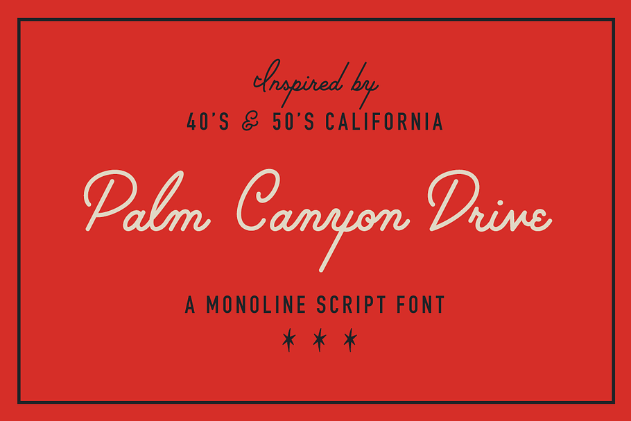 Palm Canyon Drive in Retro Fonts - product preview 8