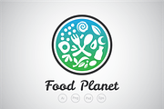 Food Planet Logo Template