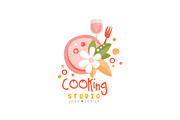 Cooking studio logo design, emblem