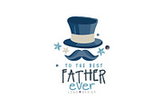 To the best Father ever logo design