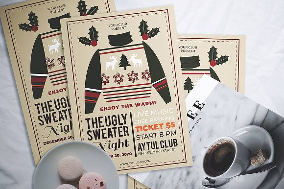 Ugly Sweater Night Flyer in Flyer Templates - product preview 1
