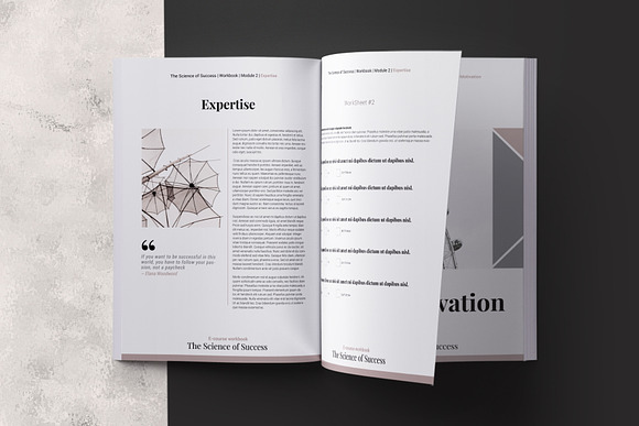 E-course Workbook InDesign Template in Magazine Templates - product preview 4