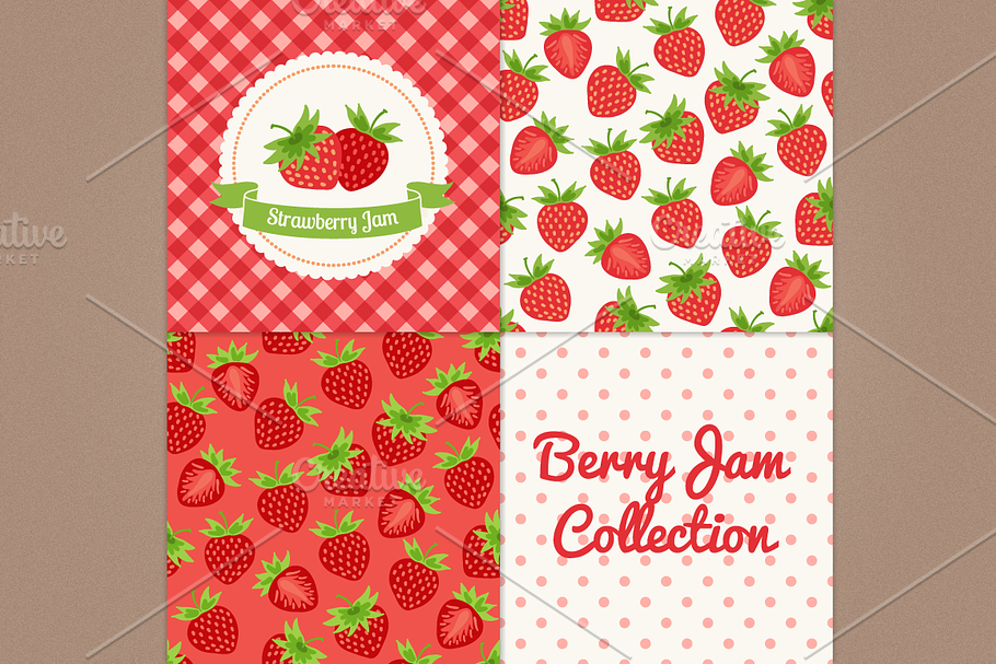 Strawberry jam in Patterns - product preview 8