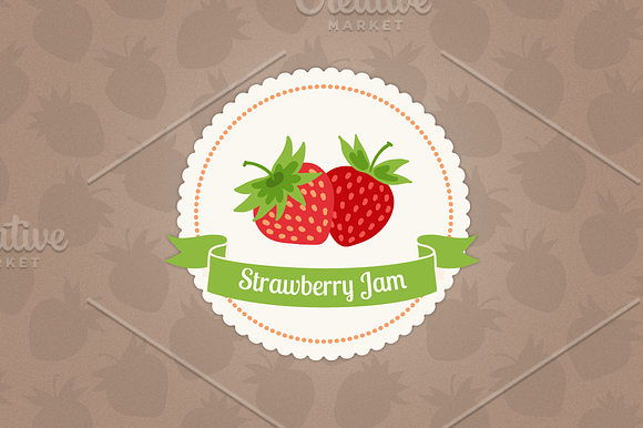 Strawberry jam in Patterns - product preview 2