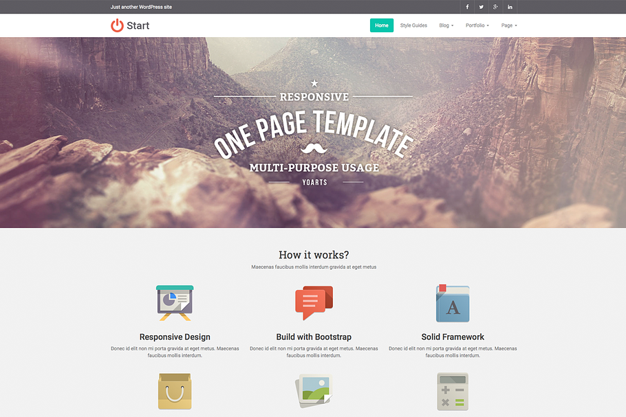Start ~ Multi-Purpose WP Theme in WordPress Business Themes - product preview 8