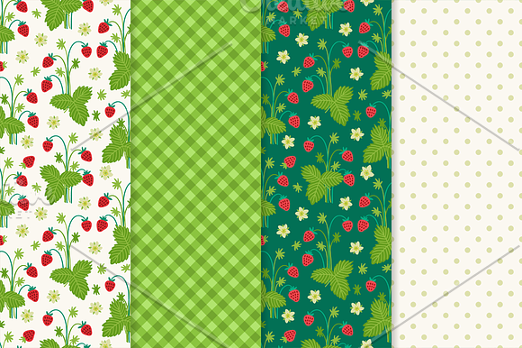 Wild strawberry jam in Patterns - product preview 1