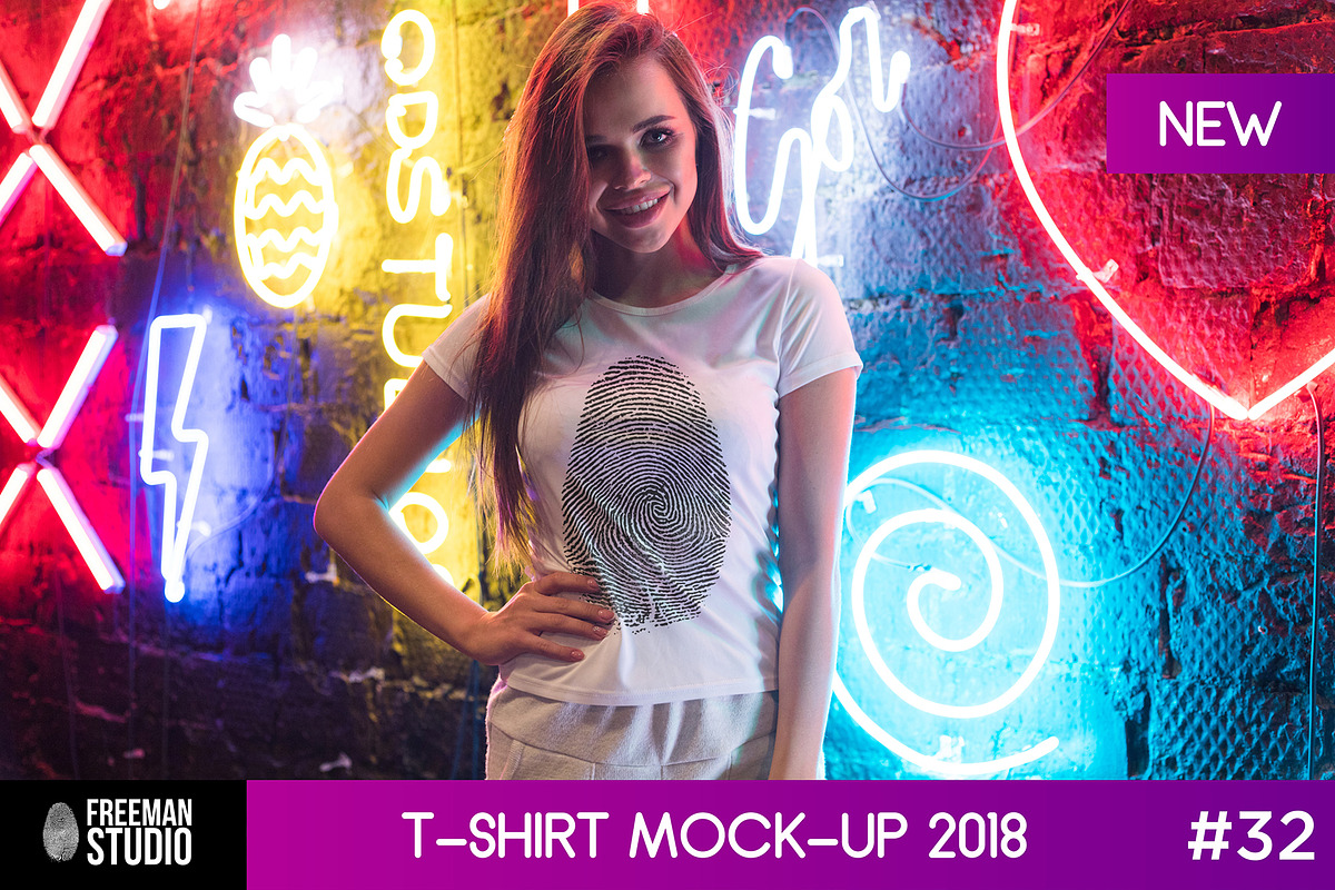 T-Shirt Mock-Up 2018 #32 in Product Mockups - product preview 8