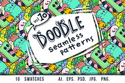 Cute doodle patterns and colorings