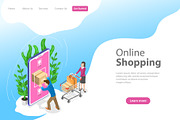 Landing page for mobile shopping