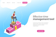 Landing page for time management