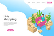 Landing page for easy shopping