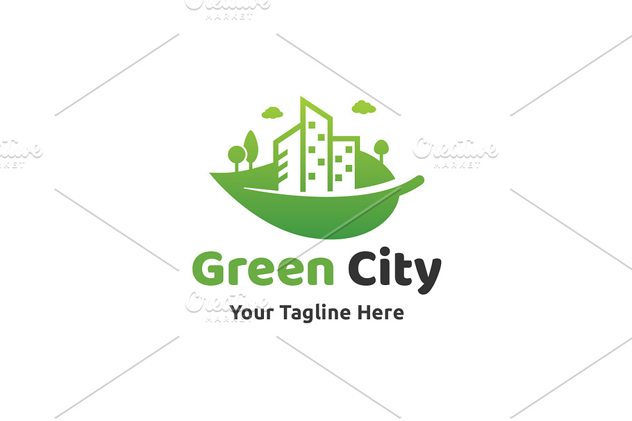 Green City Logo in Logo Templates - product preview 8