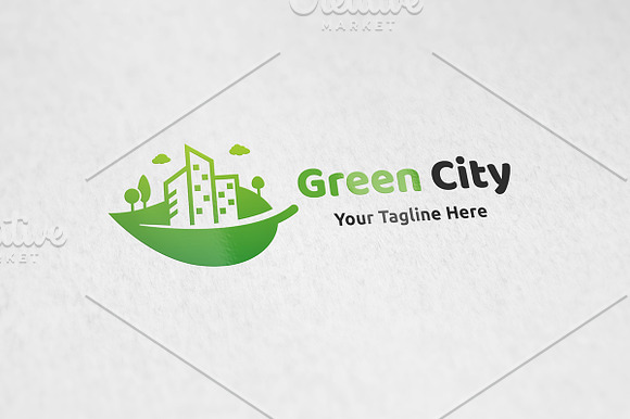 Green City Logo in Logo Templates - product preview 2