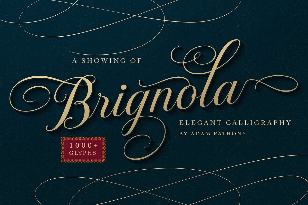 Brignola - Elegant Calligraphy in Elegant Fonts - product preview 8