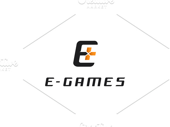 E letter gaming logo in Logo Templates - product preview 1