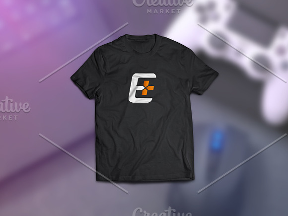 E letter gaming logo in Logo Templates - product preview 2