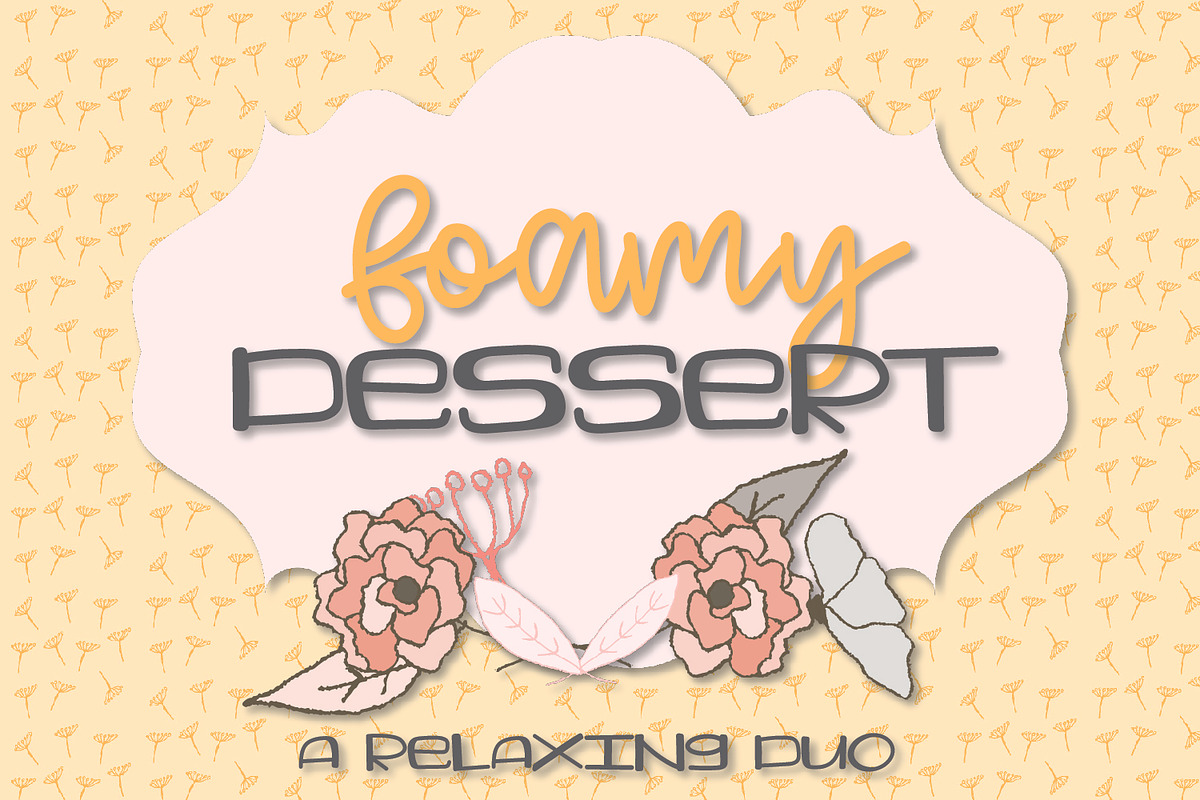 Foamy Dessert - A Font Pair  in Script Fonts - product preview 8