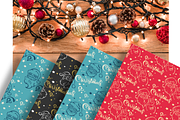 Christmas backgrounds, patterns
