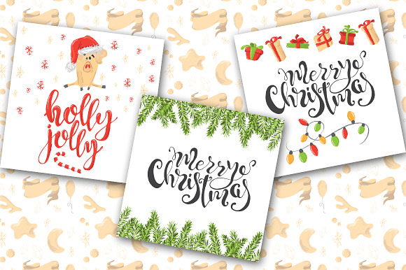 Christmas decoration Holly Jolly in Illustrations - product preview 3