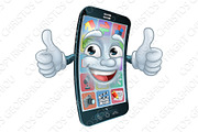 Mobile Phone Cell Mascot Cartoon