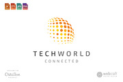 Tech World Logo Template