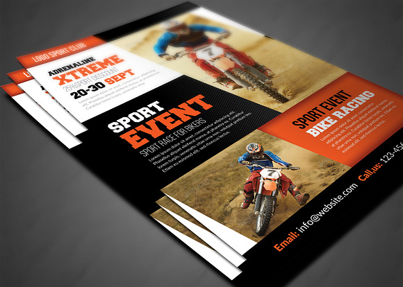 Sport Event Flyer / Poster in Flyer Templates - product preview 2