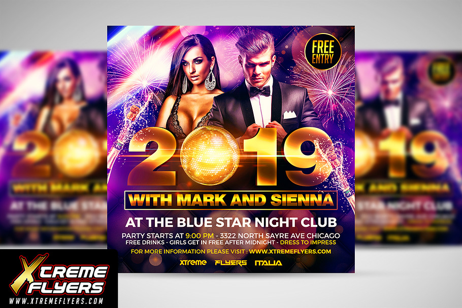 New Years Eve Flyer in Flyer Templates - product preview 8