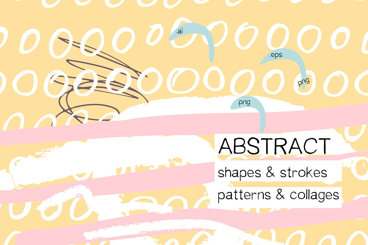Abstract shapes. Collages & patterns in Patterns - product preview 8