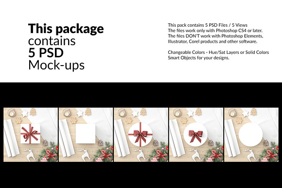 Christmas Gift Boxes Wrapping Paper in Product Mockups - product preview 1