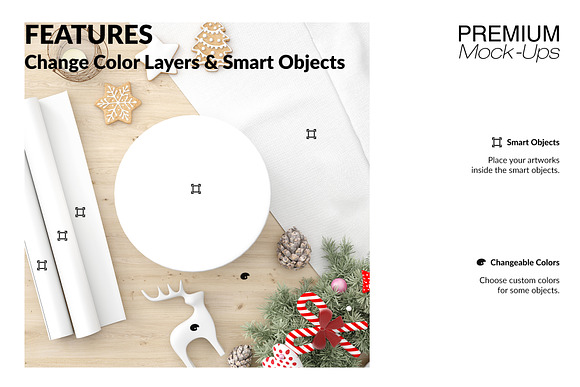 Christmas Gift Boxes Wrapping Paper in Product Mockups - product preview 3
