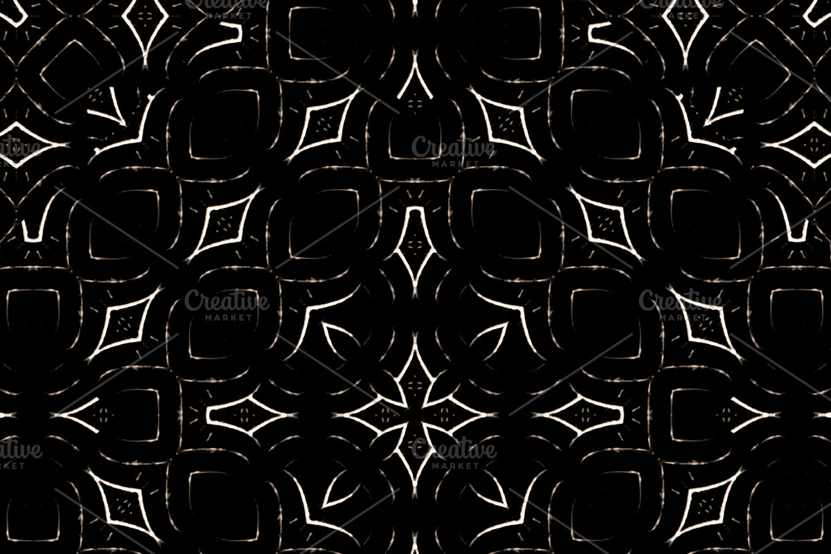 Dark Geometric Decorative Seamless P in Patterns - product preview 8