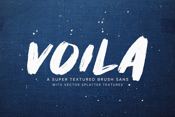 Voila | A Super Textured Brush Sans