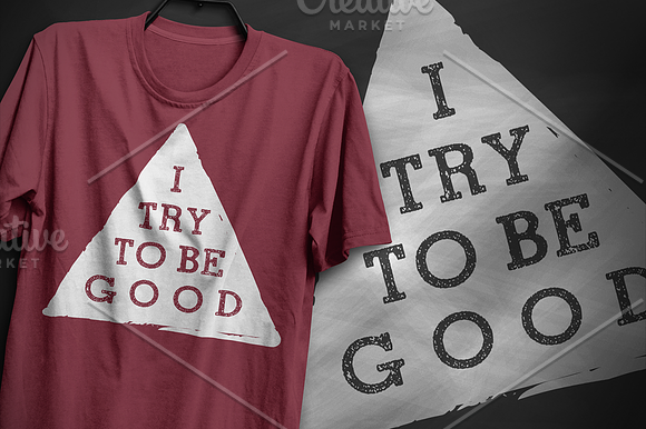 I try to be good - Typography Design in Illustrations - product preview 6