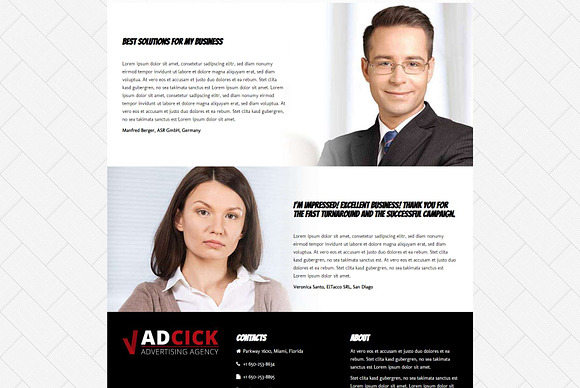 Adcick - Advertising Agency WP Theme in WordPress Business Themes - product preview 2